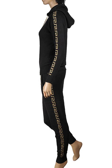 versace tracksuit womens|versace flared tracksuit pants.